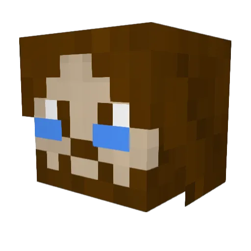 Liettus Minecraft avatar head, 3D render
