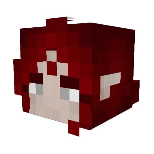 Lieu10ant Minecraft avatar head, 3D render