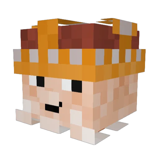 LieutGoon Minecraft avatar head, 3D render