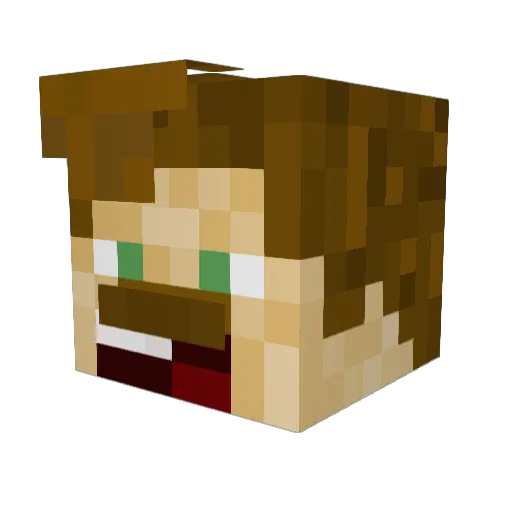 Lieut_Salt Minecraft avatar head, 3D render
