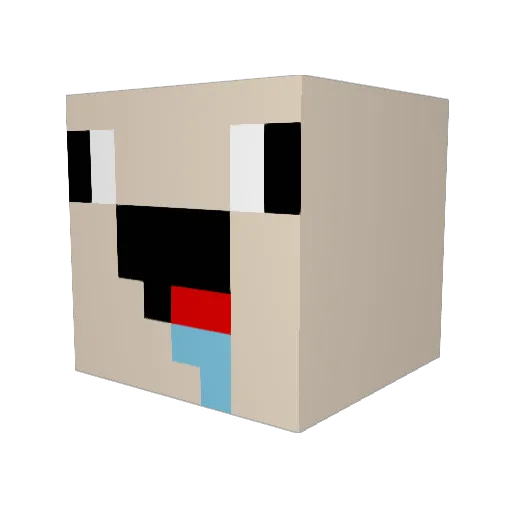 LieutenantLamp66 Minecraft avatar head, 3D render