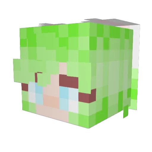 Lieutenant_Grimm Minecraft avatar head, 3D render