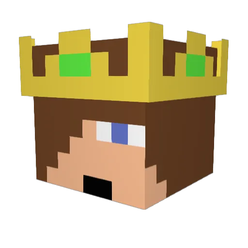 Lieutenant_Lo Minecraft avatar head, 3D render