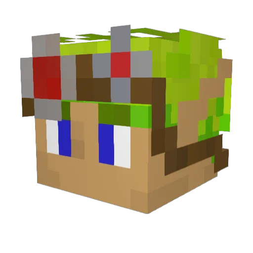 Lievesnow Minecraft avatar head, 3D render