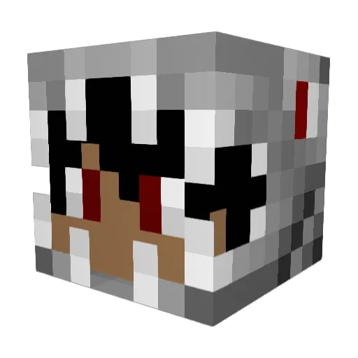 LiezarDK Minecraft avatar head, 3D render