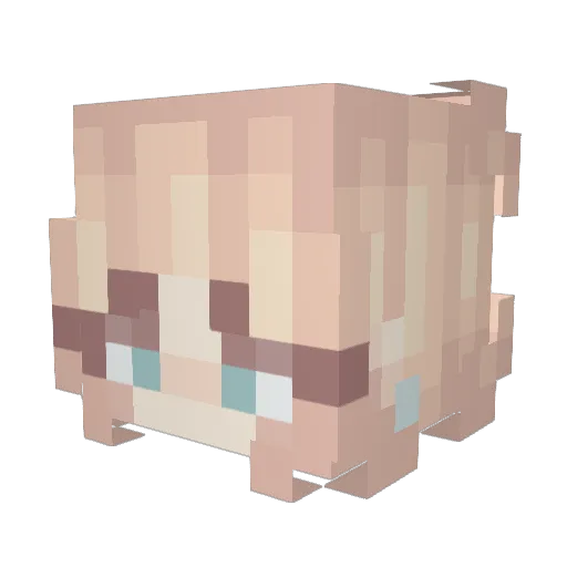 LifeAffect Minecraft avatar head, 3D render