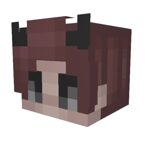 LifeApathy Minecraft avatar head, 3D render