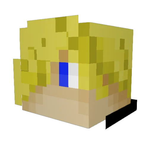LifeIsAParty_JDP Minecraft avatar head, 3D render