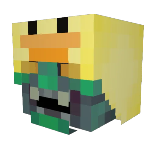 LifeLessBeatle1 Minecraft avatar head, 3D render