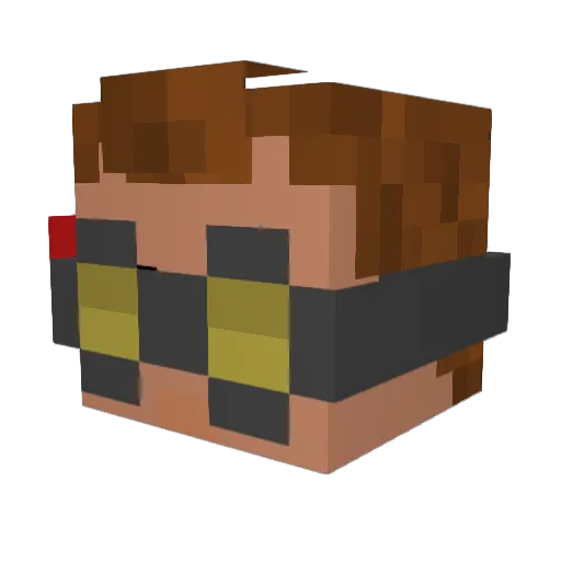 LifeLikeKae Minecraft avatar head, 3D render