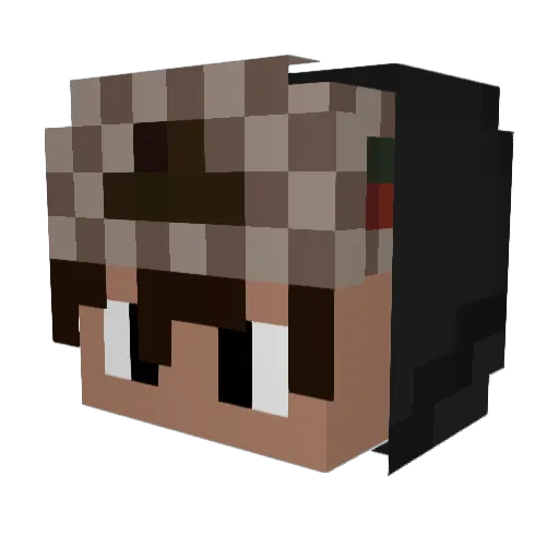 LifeOfDanny Minecraft avatar head, 3D render