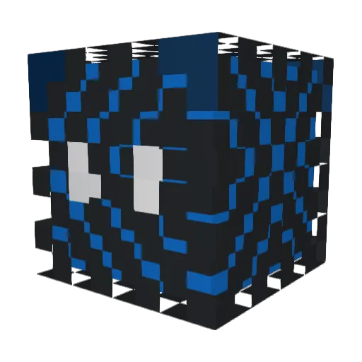 Life_siba Minecraft avatar head, 3D render