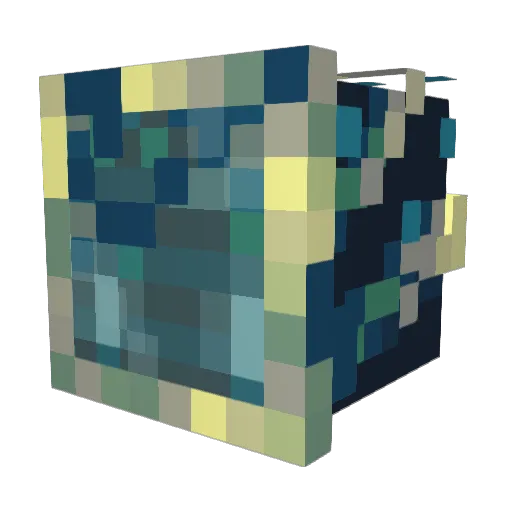 LifeisStrange Minecraft avatar head, 3D render