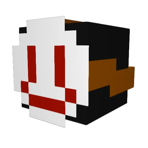 LifelessCorrupt Minecraft avatar head, 3D render