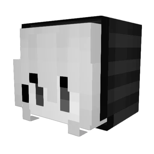 Lifeofsaturn Minecraft avatar head, 3D render