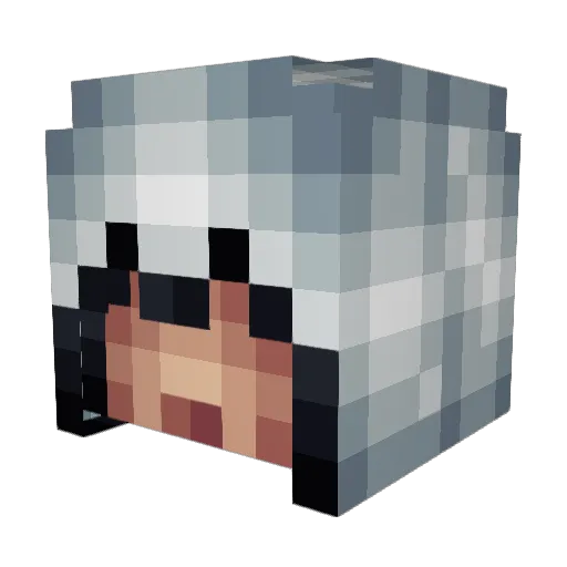 LifersLaughter Minecraft avatar head, 3D render