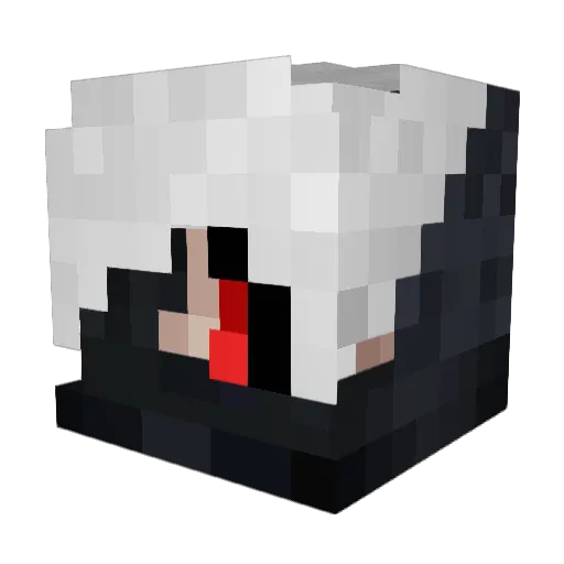 Lifewrecks Minecraft avatar head, 3D render