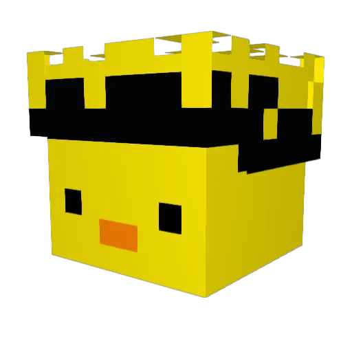 LiffeyMC Minecraft avatar head, 3D render