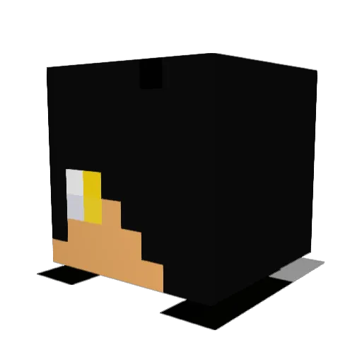Lifoss Minecraft avatar head, 3D render