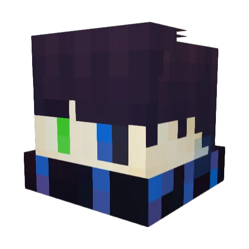 LiftedZevox Minecraft avatar head, 3D render