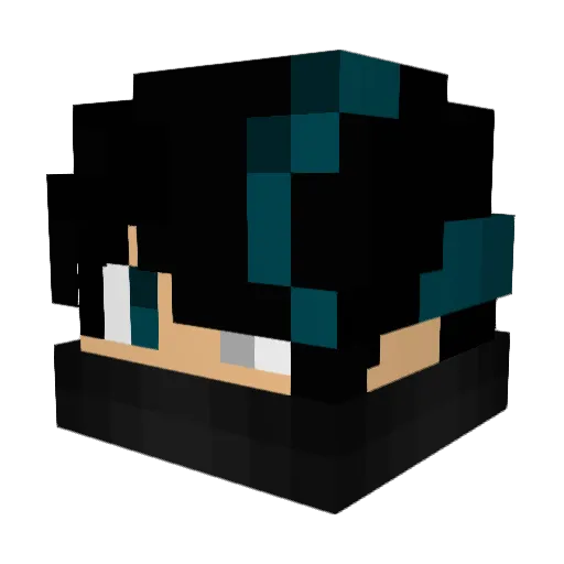 Liftedd Minecraft avatar head, 3D render