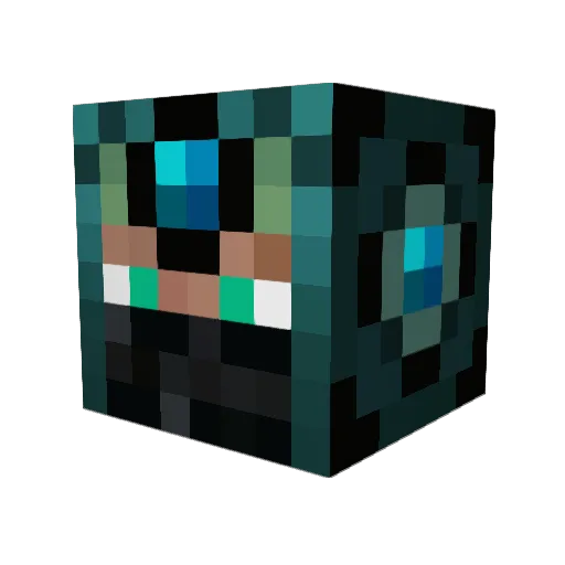 Ligank Minecraft avatar head, 3D render