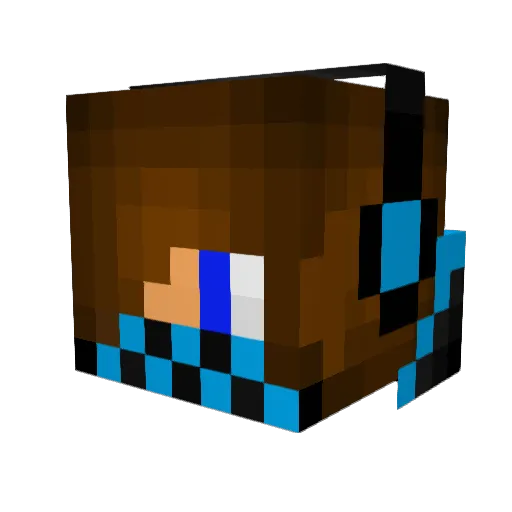 Light0222 Minecraft avatar head, 3D render