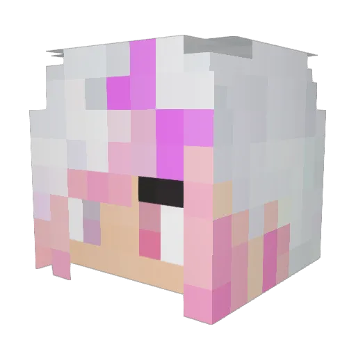 Light1Haven Minecraft avatar head, 3D render