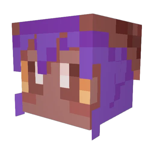 LightBlade07 Minecraft avatar head, 3D render