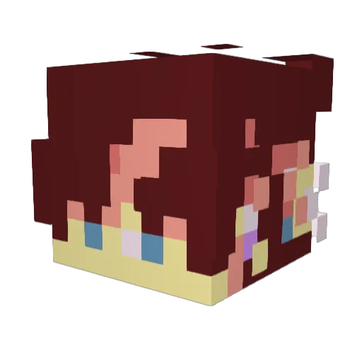 LightBoom54 Minecraft avatar head, 3D render