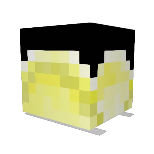 LightBulb7 Minecraft avatar head, 3D render