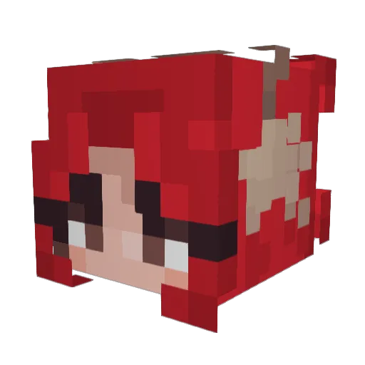 LightBulbzs Minecraft avatar head, 3D render
