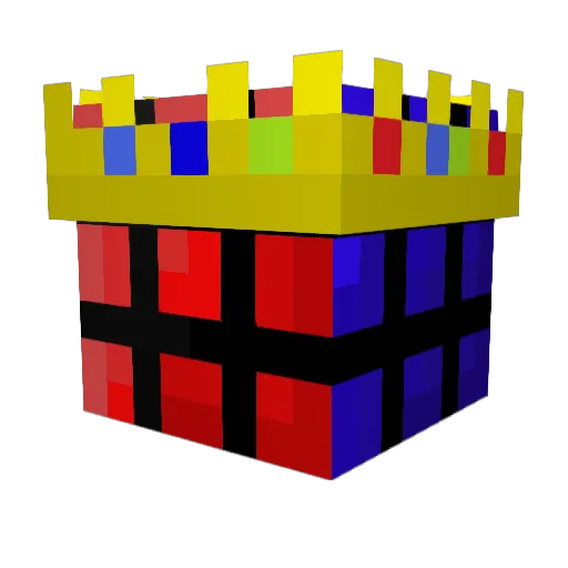 LightCD Minecraft avatar head, 3D render