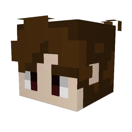 LightClaw34 Minecraft avatar head, 3D render