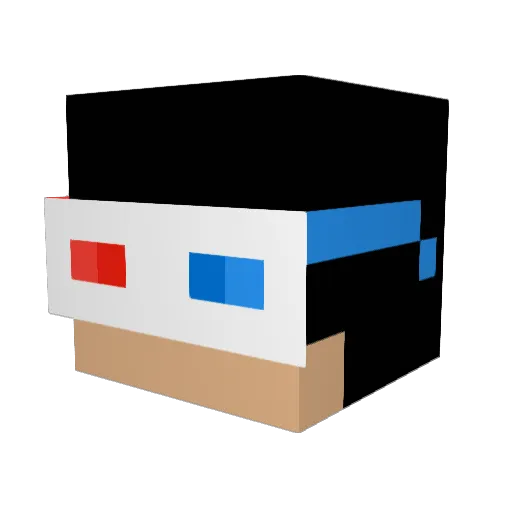 LightDragon28 Minecraft avatar head, 3D render