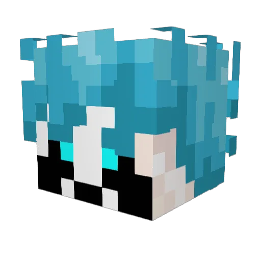 LightDragonn Minecraft avatar head, 3D render