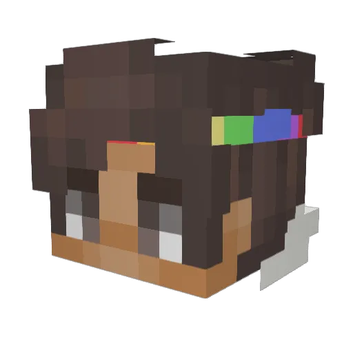 LightEnvoy Minecraft avatar head, 3D render