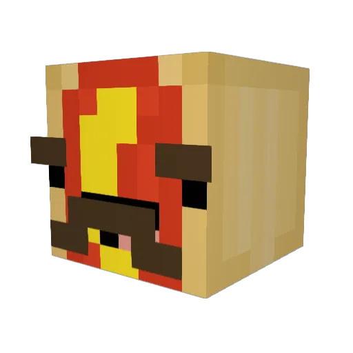 LightFang4567 Minecraft avatar head, 3D render