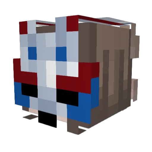 LightFury_21 Minecraft avatar head, 3D render