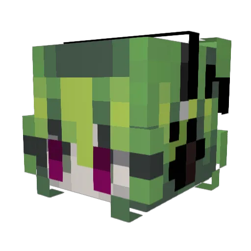 LightGruvia Minecraft avatar head, 3D render