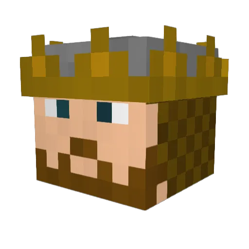 LightInvestiture Minecraft avatar head, 3D render