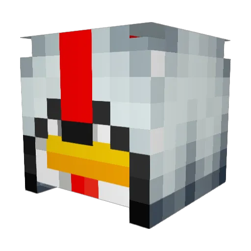 LightKibbles152 Minecraft avatar head, 3D render