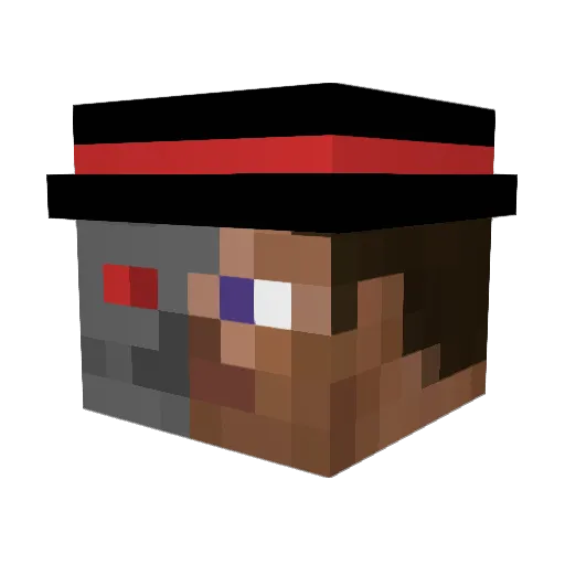 LightLessLMAO Minecraft avatar head, 3D render