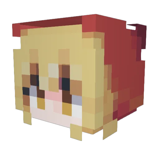 LightMAYDAY Minecraft avatar head, 3D render