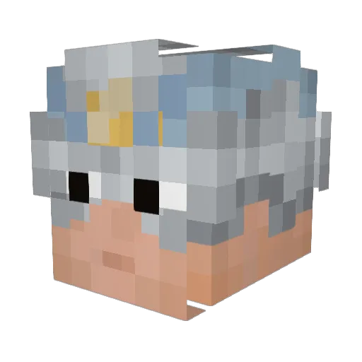 LightPanel Minecraft avatar head, 3D render