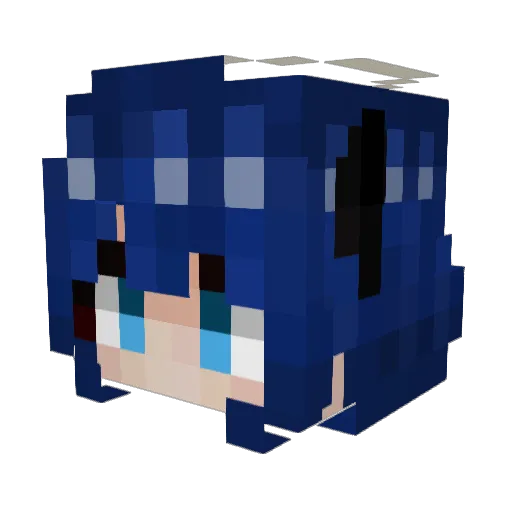 LightQL Minecraft avatar head, 3D render