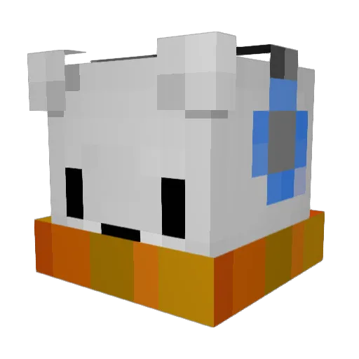 LightRem Minecraft avatar head, 3D render