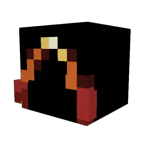 LightRider3 Minecraft avatar head, 3D render