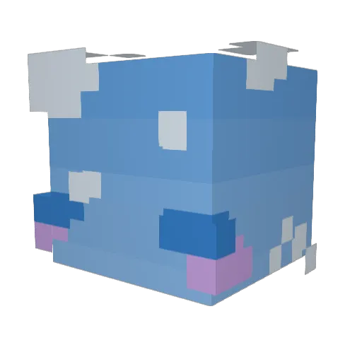 LightSky09 Minecraft avatar head, 3D render