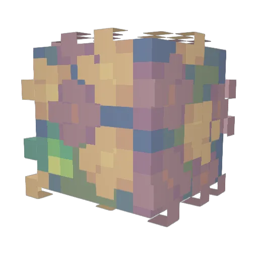 LightSpeak Minecraft avatar head, 3D render